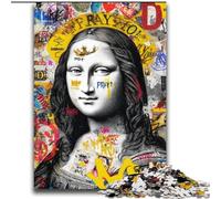 Mona Lisa Is Funny 2000 Pieces Jigsaw Puzzle for Adults& Teens, Staycation Kill Time Enhance Love between Couples (70x100cm)