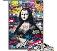 Mona Lisa Is Funny Jigsaw Puzzles for Adults 2000 Piece Puzzle, Suitable for Ages 14 And Up Family Fun It Is Ideal As A Gift for The Whole Family (70x100cm)