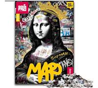 Mona Lisa Is Funny Puzzles for Teenagers 1000 Pieces, Family Activity with Matching Poster And Trivia Sheet for Age 14+ (26x38cm)