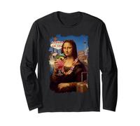 Mona Lisa Las Vegas Holiday Vacation Cocktail Nevada Casino Long Sleeve T-Shirt