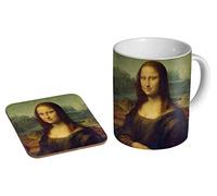 Mona Lisa Leonardo da Vinci Ceramic Coffee Mug + Coaster Gift Set …