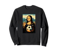 MONA LISA LOVES SOCCER COMIC Sweatshirt