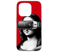 Mona Lisa Modern Art Funny Parody Renaissance Pop Culture Case for iPhone 15 Pro
