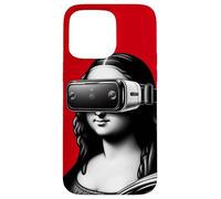 Mona Lisa Modern Art Funny Parody Renaissance Pop Culture Case for iPhone 15 Pro Max