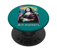 Mona Lisa Modern Interpretation ART MATTERS PopSockets Adhesive PopGrip