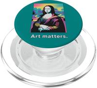 Mona Lisa Modern Interpretation ART MATTERS PopSockets PopGrip for MagSafe