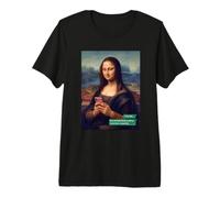 Mona Lisa Parody Art Funny Premium T-Shirt