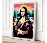 Mona Lisa Pop Art Canvas Wall Art Print 18x12 Inch