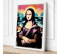 Mona Lisa Pop Art Canvas Wall Art Print 30x20 Inch