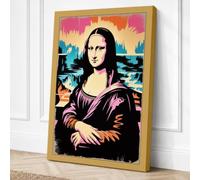 Mona Lisa Pop Art Canvas Wall Art Print 30x20 Inch