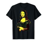 Mona Lisa Pop Art Retro Halftone Aesthetic Leonardo Da Vinci T-Shirt