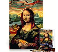 Mona Lisa Pop Munch Style 1000-piece Puzzle for Teenagers Creative Fun Stress Less Home Game (38x52cm)