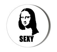 Mona Lisa - Popart - Large 6 x 70mm Stickers