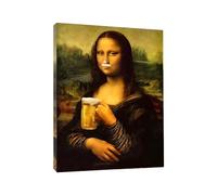 Mona Lisa Poster for Bathroom - Humorous and Fun Home Decor - Capricious Bathroom Decor | for Hotel Garden Indoor Holiday Party Home Room Dormitory Apartment