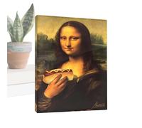 Mona Lisa Poster - Vintage Whimsical Funny Collectible | Decorative Wall Painting for the Bathroom | For Home Room Apartment Holiday Party Holiday Thanksgiving Restaurant Hotel
