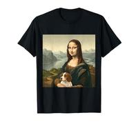 Mona Lisa Renaissance Style with Dog Companion T-Shirt