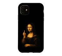 Mona Lisa Showing Middle Finger Funny Sarcastic Graphic Case for iPhone 11