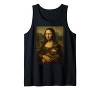 Mona Lisa Sloth Funny Novelty Art Cool Style Tank Top