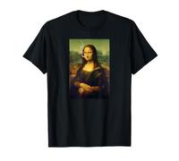 Mona Lisa Smoking A Joint Funny Leonardo da Vinci Art T-Shirt