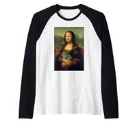 Mona Lisa Sugar Glider Funny Renaissance Art Pet Owner Raglan Baseball Tee