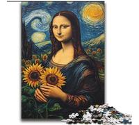 Mona Lisa Sunflower 2000 Piece Jigsaw Puzzle for Adults And Teenagers, Perfect for Game Nights, Colorful Toy for Home Gift (70x100cm)