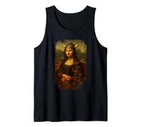 Mona Lisa Viking Helmet Scottish Tartan Plaid Scotland Tank Top