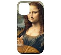 Mona Lisa with Cat Funny Classical Painting Art Case for iPhone 12/12 Pro