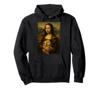 Mona Lisa With Rabbit - Funny Art History Classic Pullover Hoodie