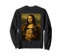 Mona Lisa With Rabbit - Funny Art History Classic Sweatshirt