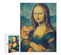 Mona Lisa with Snake Art Print-1 Puzzle 1000 Teile Schwer Puzzle Spielzeug Lernspiel Impossible Herausforderungsspielzeug Für Erwachsene Kinder 500 PCS
