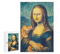 Mona Lisa with Snake Art Print-1 Puzzle 1000 Teile Schwer Puzzle Spielzeug Lernspiel Impossible Herausforderungsspielzeug Für Erwachsene Kinder 1000 PCS