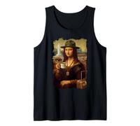 Mona Lisa Yellowstone America Adventure Vacation Trip USA Tank Top