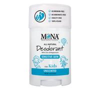 MONA Natural Fragrance Free Deodorant for Children, Teens & Teens | Hypoallergenic & Vegan | No Baking Soda, Synthetic Flavours or Aluminium | Safe for Kids with Skin