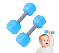 Monablar Dumbbell Baby Hand Toy, Lightweight TEATER | Easy Grip Sensory Soft Grip Exercise Taster - Colorful Trial for Newborns, Skill Aid