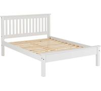 MONACO 4'6" DOUBLE LOW END BED - WHITE - SECONIQUE | TJ Hughes