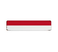 Monaco 4x18 Inch Metal Tin Sign Customized Men Outside Shop Wall Decor Tin Signs State Flag Travel Metal Plaque for Front Door