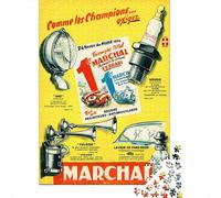 Monaco 7eme Grand Prix 22 Avril 1935 1000-Piece Jigsaw Puzzle for Adults, 70x50cm/1000pcs, Smooth White Cardboard Pieces; Easy to Pause And Continue Later
