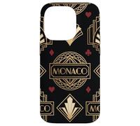 Monaco Art Deco Casino Style Graphic Elegant City Night Case for iPhone 14 Pro