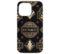 Monaco Art Deco Casino Style Graphic Elegant City Night Case for iPhone 14 Pro Max