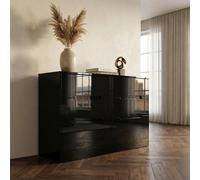 Monaco Chest - Midi - 6 Drawer - Black Gloss