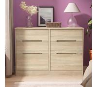 Monaco Chest - Midi - 6 Drawer - Oak