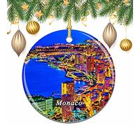 Monaco Christmas Xmas Tree Ornament Decoration Wedding Hanging Pendant Decor City Travel Souvenir Collection
