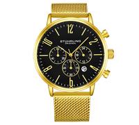 Monaco Chronograph 41mm Sporty Watch with Stainless steel Bracelet STÜHRLING Original Gold One Size