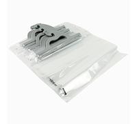 Monaco Deluxe Hanging Storage Bags, 10-pack of 14 x 12.5 inch Clear Plastic Polyethylene Bags for Classroom, Library, and Pharmacy Use