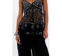 Monaco Pocket Belt by Z & L at Free People in Black, Size: S-M/P-M - female