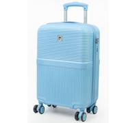 Monaco Premium Small 22" Cabin Case Hard Shell 8 Wheels TSA Luggage Pierre Cardin Blue Small