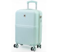 Monaco Premium Small 22" Cabin Case Hard Shell 8 Wheels TSA Luggage Pierre Cardin Light Green Small