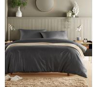 Monaco Seersucker Duvet Set - Grey / Double