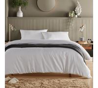 New Edge Blinds NewEdgeBlinds Monaco Seersucker Duvet Set in White - King, White