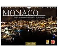 Monaco - The Principality on the French Mediterranean Coast UK-Version (Wall Calendar 2026 DIN A4 Landscape), CALVENDO 12 Month Wall Calendar